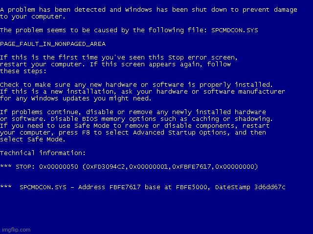 Win XP bsod | image tagged in win xp bsod | made w/ Imgflip meme maker