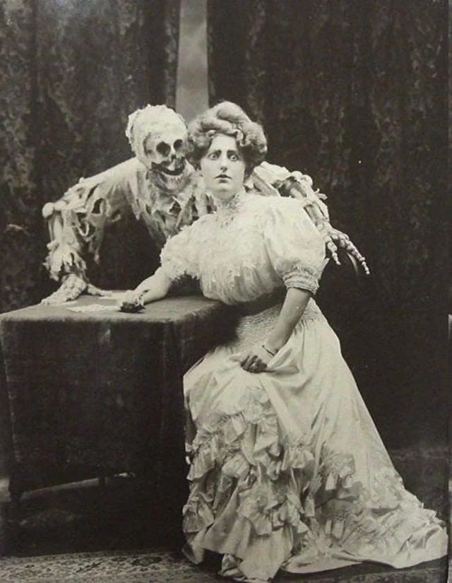 Ballad of “Death and the Lady," Vaudeville in 1906 England Blank Meme Template