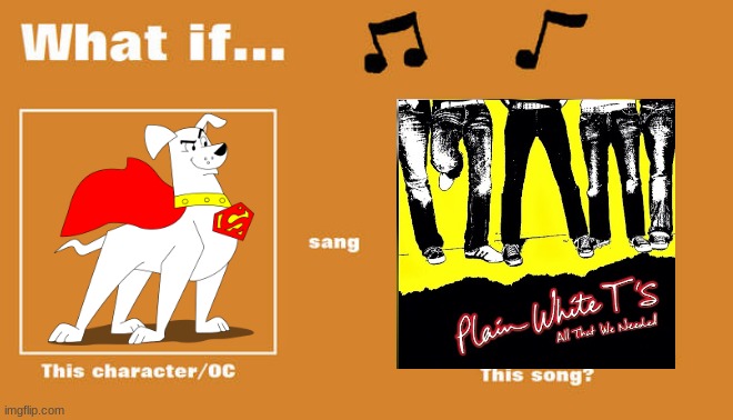 if krypto sung hey there delilah | image tagged in what if this character - or oc sang this song,warner bros,2000s songs | made w/ Imgflip meme maker