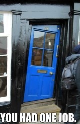 "I put the door in correctly, boss!" | made w/ Imgflip meme maker