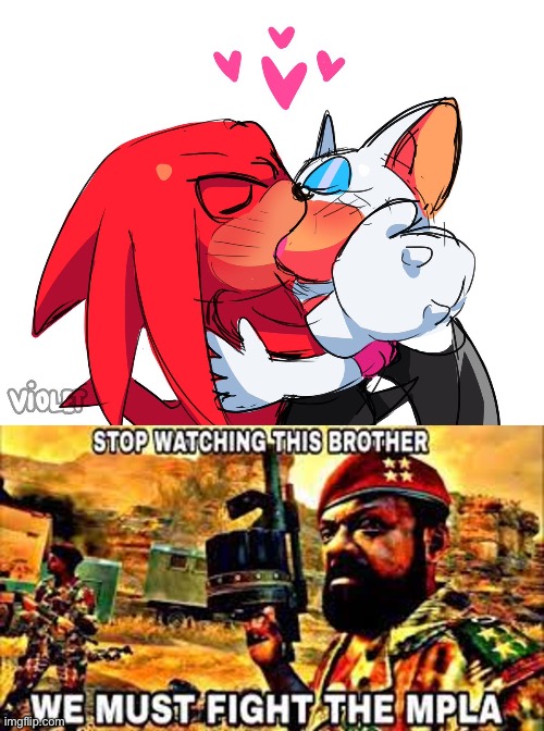 image tagged in knuxouge,we must fight the mpla | made w/ Imgflip meme maker