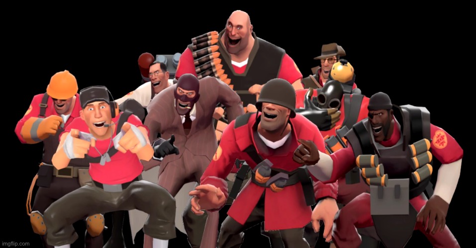 Every TF2 class laughing at you | image tagged in every tf2 class laughing at you | made w/ Imgflip meme maker