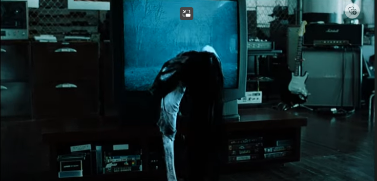 High Quality The Ring - when the girl crawls out of the TV Blank Meme Template