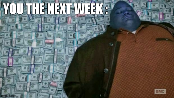 huell money | YOU THE NEXT WEEK : | image tagged in huell money | made w/ Imgflip meme maker