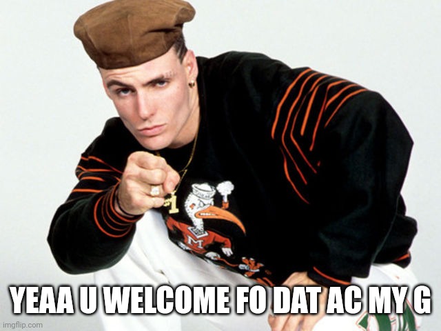 When u finally put the air conditioner in for the summer... | YEAA U WELCOME FO DAT AC MY G | image tagged in ice ice baby | made w/ Imgflip meme maker