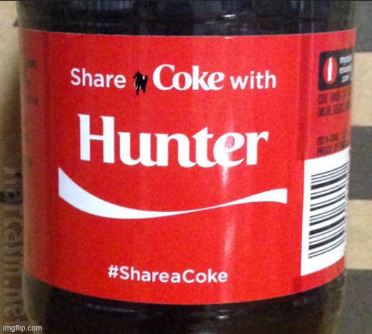 Meanwhile, at the White House | image tagged in hunter,coke,white house | made w/ Imgflip meme maker