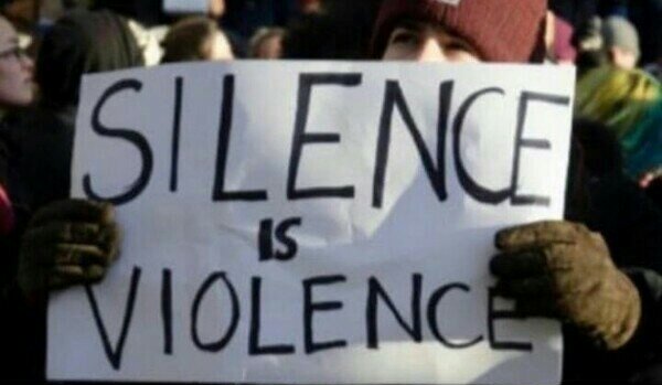 High Quality Silence is Violence sign Blank Meme Template