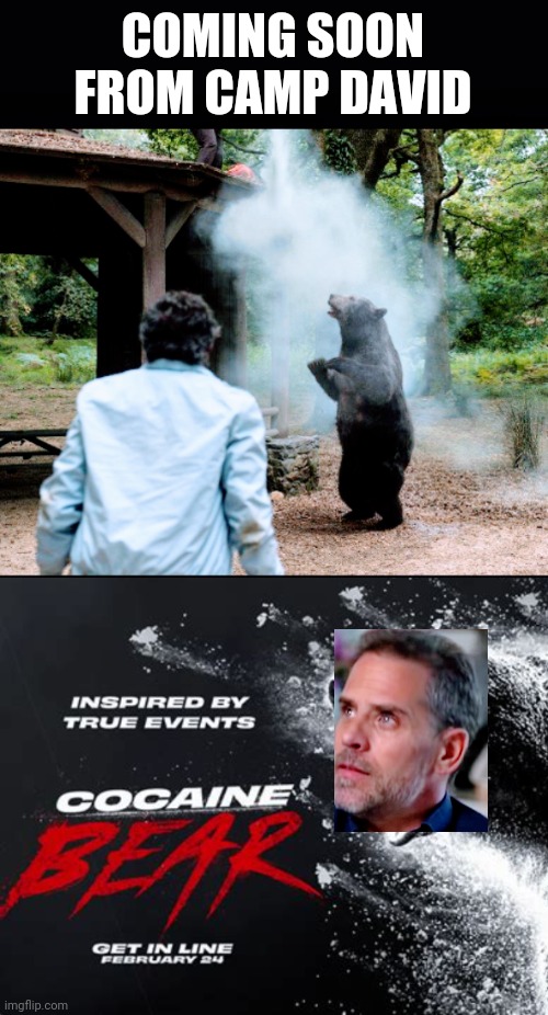 Party in the woods | COMING SOON FROM CAMP DAVID | image tagged in leftists,democrats,liberals | made w/ Imgflip meme maker