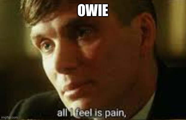 Pain | OWIE | image tagged in pain | made w/ Imgflip meme maker