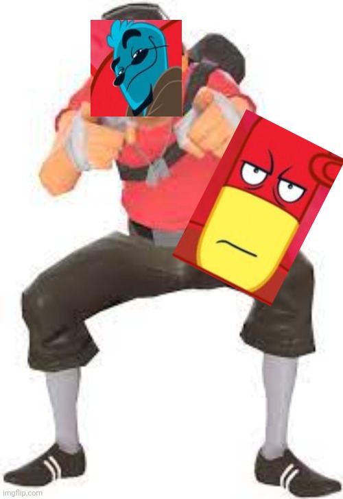 Scout pointing and laughing | image tagged in scout pointing and laughing | made w/ Imgflip meme maker