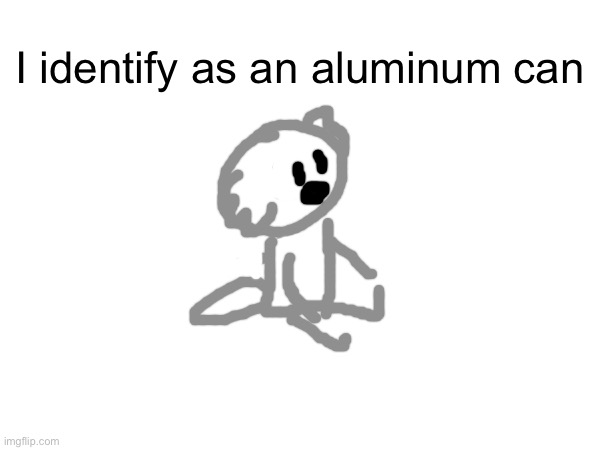 Nouri | I identify as an aluminum can | made w/ Imgflip meme maker