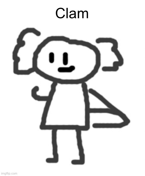 canon name | Clam | image tagged in clam axolotl | made w/ Imgflip meme maker