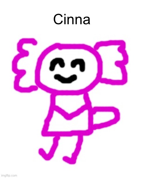 Canon name | Cinna | image tagged in cinna axolotl | made w/ Imgflip meme maker