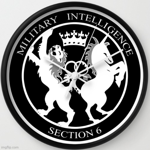 MI6 Logo clock | image tagged in mi6 logo clock | made w/ Imgflip meme maker