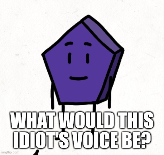 WHAT WOULD THIS IDIOT'S VOICE BE? | made w/ Imgflip meme maker
