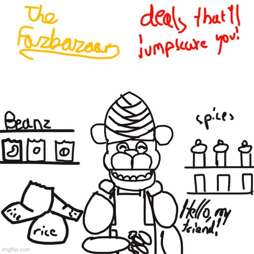 the mystical fazbazaar run by fridi fazbir | made w/ Imgflip meme maker