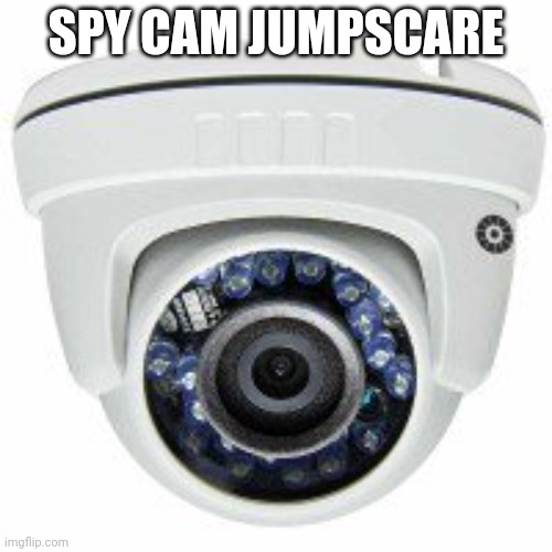 Security Camera (mod note: Scary Camera) | SPY CAM JUMPSCARE | image tagged in security camera | made w/ Imgflip meme maker