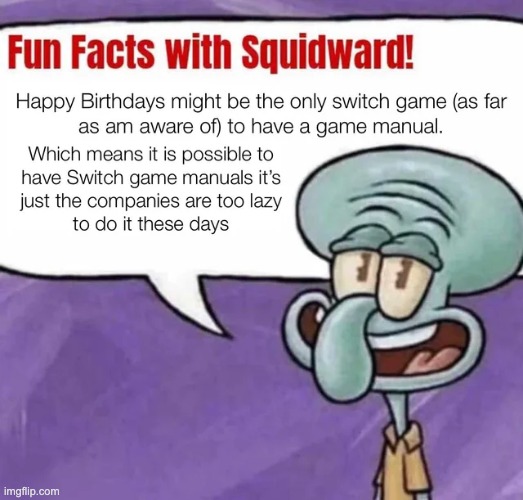 Go look it up | image tagged in nintendo,fun facts with squidward,manual | made w/ Imgflip meme maker