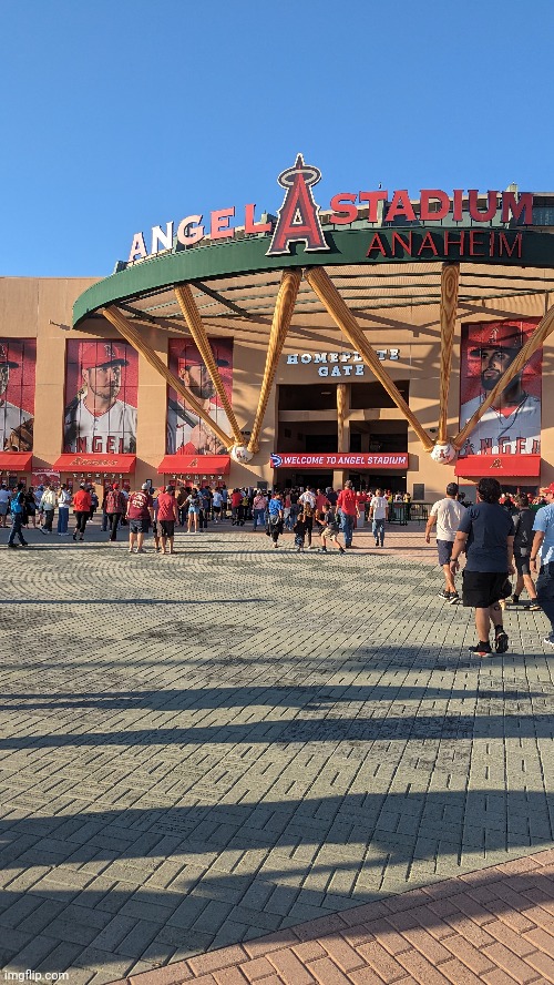 Angels stadium | image tagged in angels,baseball | made w/ Imgflip meme maker