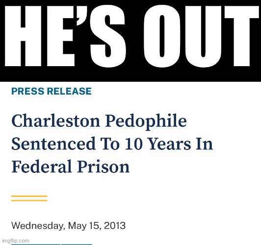 HE’S OUT | made w/ Imgflip meme maker