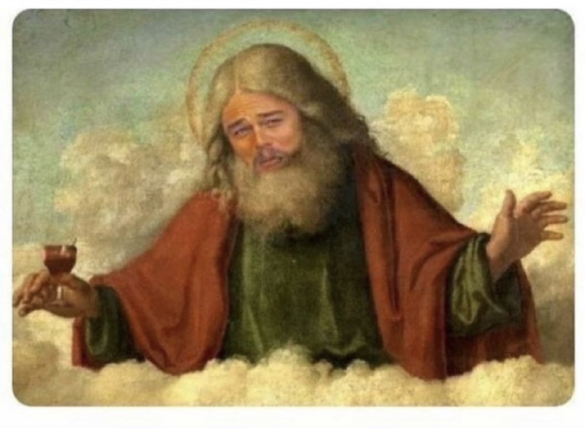 Dicaprio in heaven Blank Meme Template
