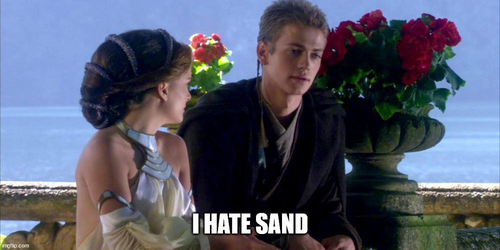 I Hate Sand | I HATE SAND | image tagged in i hate sand | made w/ Imgflip meme maker