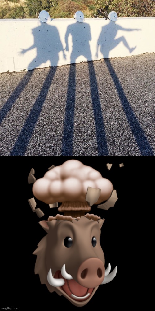 Shadow humans | image tagged in mind-blown boar,humans,human,shadows,shadow,memes | made w/ Imgflip meme maker