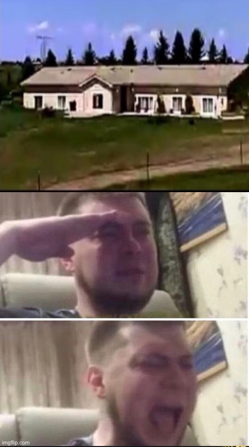 image tagged in crying salute,explode,rip | made w/ Imgflip meme maker