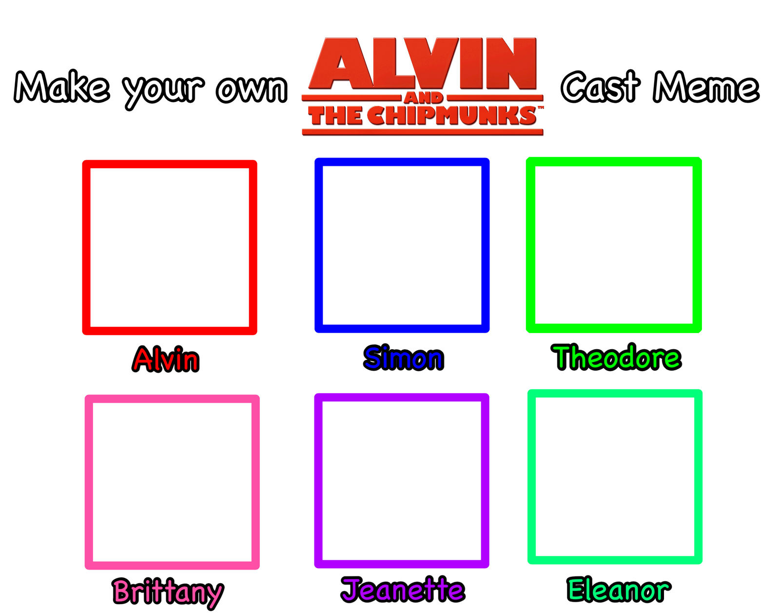 Alvin and the Chipmunks Blank Meme Template