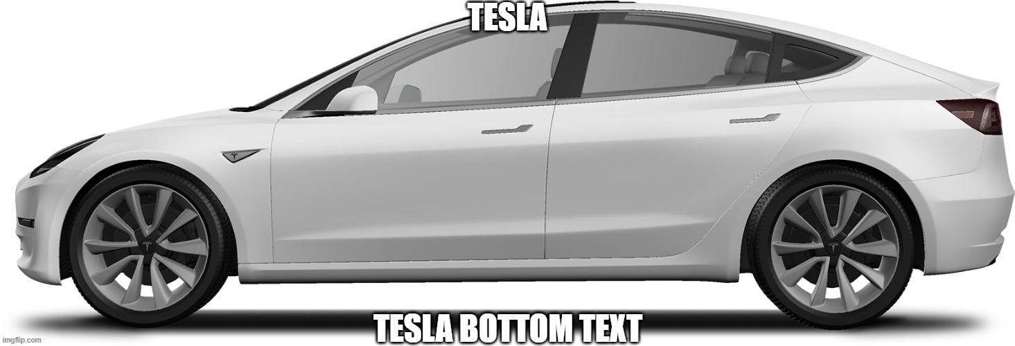 tesla bottom text | image tagged in bottom text | made w/ Imgflip meme maker