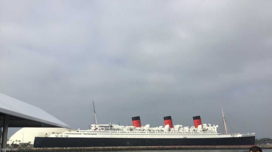 Saw the ship called the Queen Mary on the way to Catalina island while on the boat | made w/ Imgflip meme maker