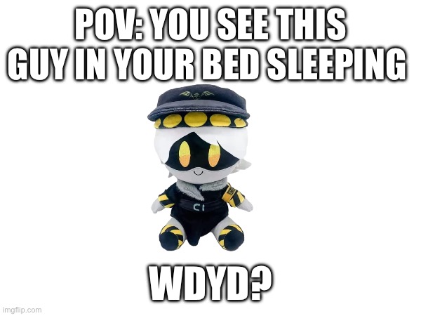 What would you do if you saw n sleeping in your bed? | POV: YOU SEE THIS GUY IN YOUR BED SLEEPING; WDYD? | image tagged in n,murder drones,beds | made w/ Imgflip meme maker