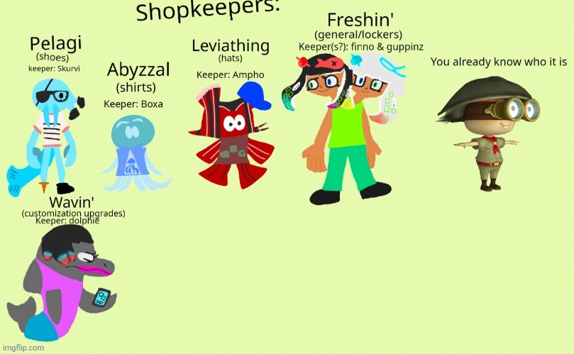 My concept for a fan made splatoon game | made w/ Imgflip meme maker