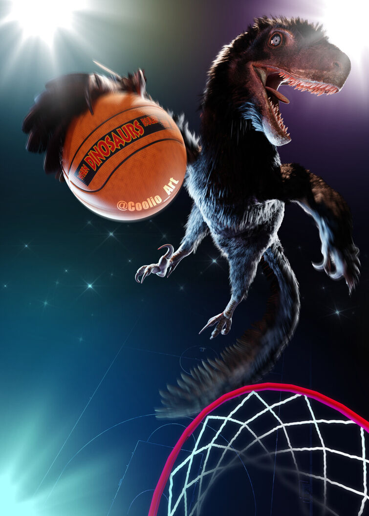 High Quality Deinonychus be ballin' Blank Meme Template