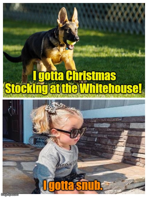 How the "Great Unifier" does it... | I gotta Christmas Stocking at the Whitehouse! I gotta snub. | made w/ Imgflip meme maker