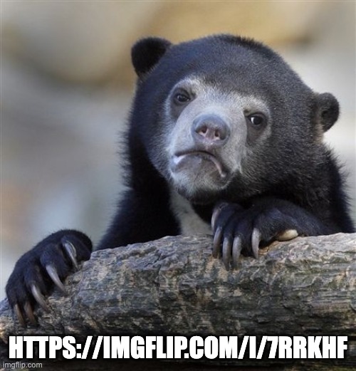 Confession Bear | HTTPS://IMGFLIP.COM/I/7RRKHF | image tagged in memes,confession bear | made w/ Imgflip meme maker