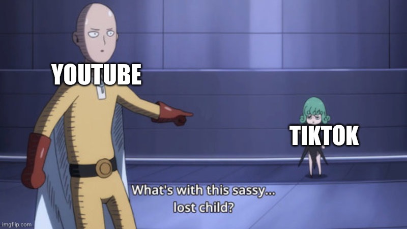 what's with this sassy lost child | YOUTUBE; TIKTOK | image tagged in what's with this sassy lost child | made w/ Imgflip meme maker