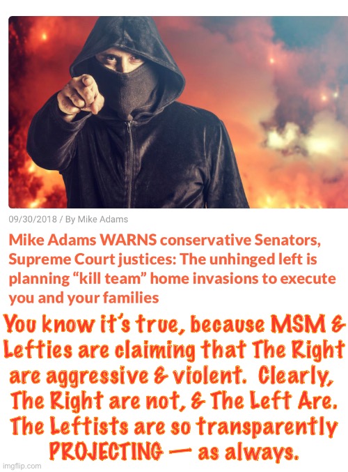 The Same Group That Brought You BLM, & Antifa. Just Like the Whole THUG Administration | You know it’s true, because MSM &
Lefties are claiming that The Right
are aggressive & violent.  Clearly, 
The Right are not, & The Left Are.
The Leftists are so transparently
PROJECTING — as always. | image tagged in memes,you wanna start sh t with us,u will wish u hadnt,we are the ones with defensive weaponry,training n values,7 6 23 | made w/ Imgflip meme maker