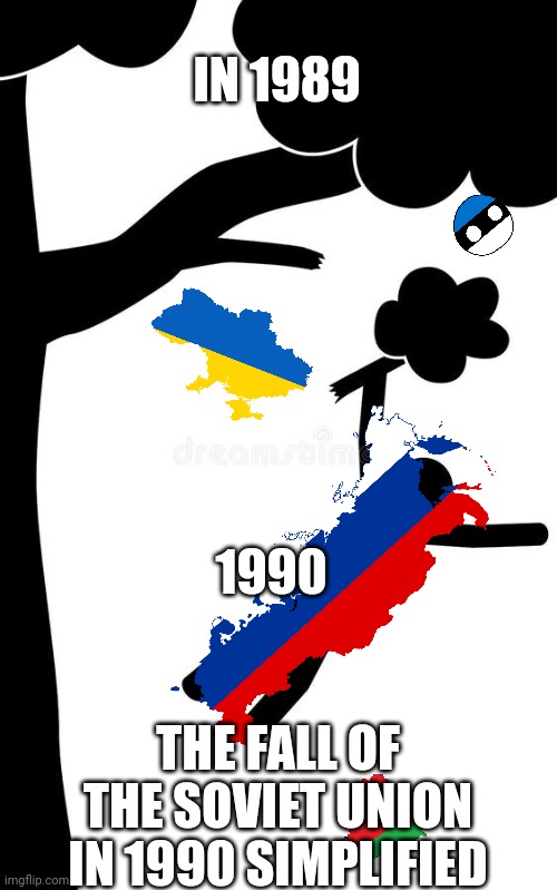 Yeah.. this is totally actually | IN 1989; 1990; THE FALL OF THE SOVIET UNION IN 1990 SIMPLIFIED | made w/ Imgflip meme maker