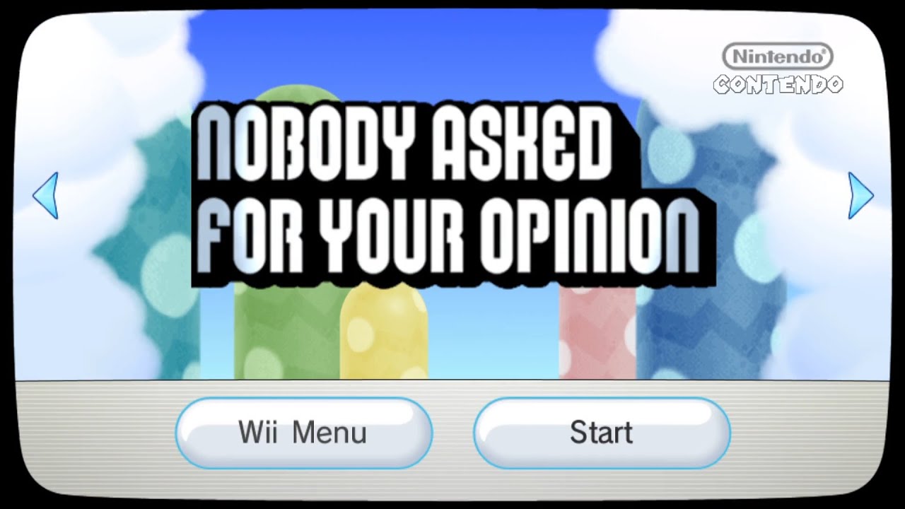 Nobody asked for your opinion Blank Meme Template