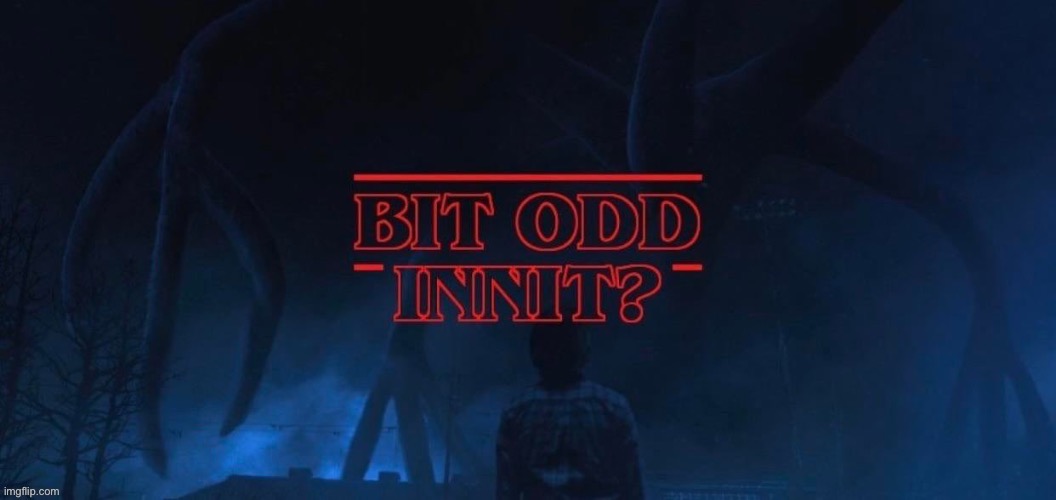 Bit odd innit | image tagged in bit odd innit fixed quality | made w/ Imgflip meme maker