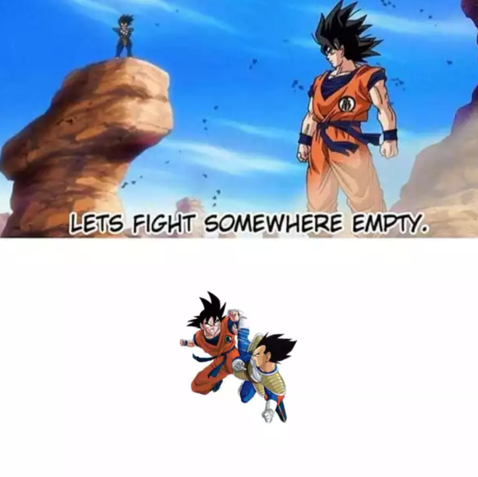 High Quality Let's fight somewhere empty. Blank Meme Template