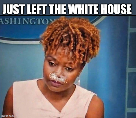 JUST LEFT THE WHITE HOUSE | image tagged in white house cocaine | made w/ Imgflip meme maker