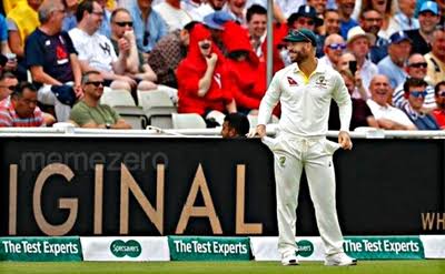 Warner looking for his Ashes runs Blank Meme Template
