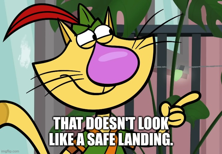 THAT DOESN'T LOOK LIKE A SAFE LANDING. | made w/ Imgflip meme maker