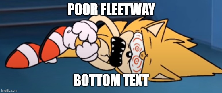 fleetway crying cuz he fell down the stairs | POOR FLEETWAY; BOTTOM TEXT | image tagged in sonic exe,stairs,crying | made w/ Imgflip meme maker