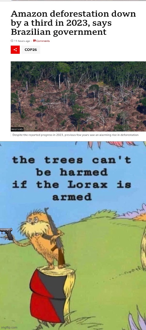 There’s a reason | image tagged in the trees can't be harmed | made w/ Imgflip meme maker