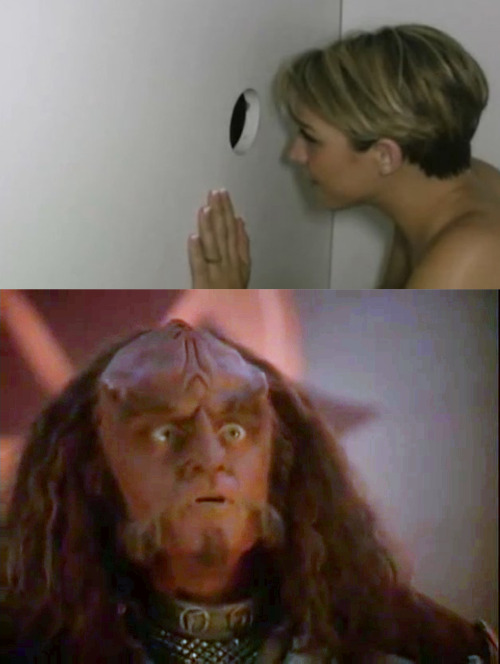 The Glory! | image tagged in glory hole,gowron glory to you | made w/ Imgflip meme maker
