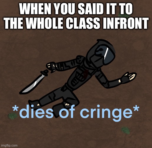 Phantom Dies Of Cringe | WHEN YOU SAID IT TO THE WHOLE CLASS INFRONT | image tagged in phantom dies of cringe | made w/ Imgflip meme maker