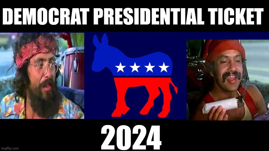 Democrat Meme | DEMOCRAT PRESIDENTIAL TICKET; 2024 | image tagged in democrat meme | made w/ Imgflip meme maker